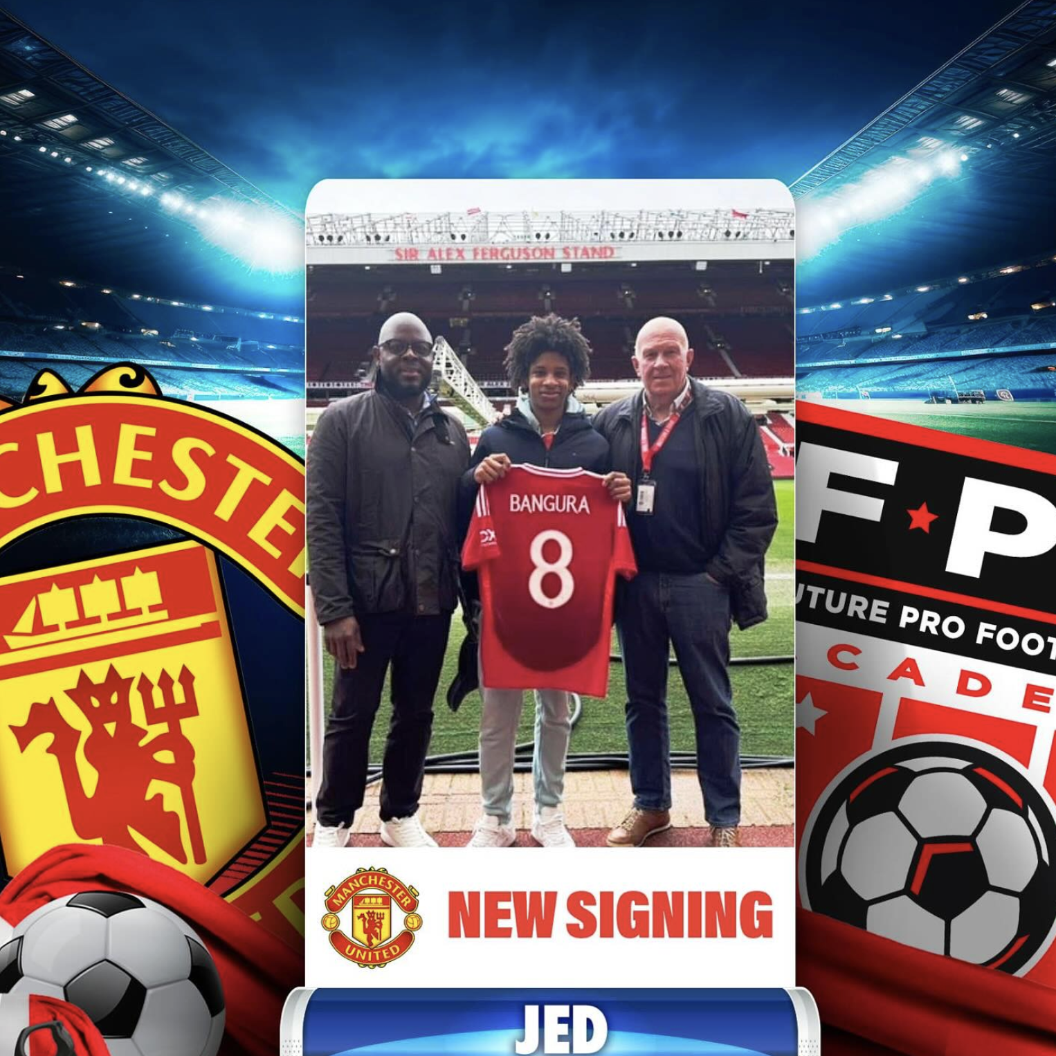 Jed signs for Manchester United