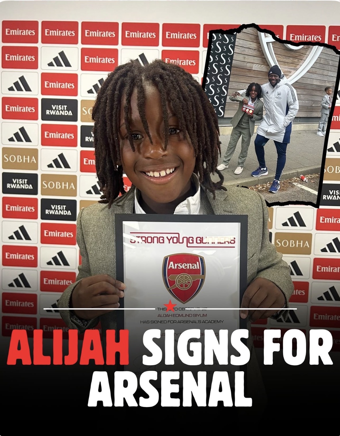 Alijah Signs for Arsenal