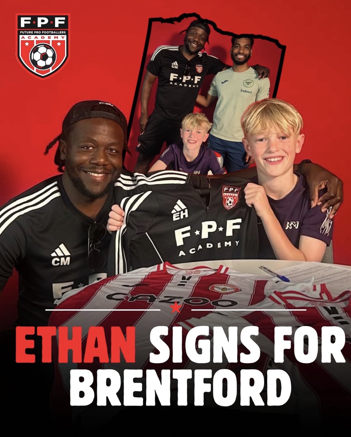 Ethan Signs for Brentford